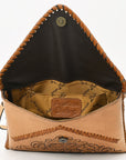 American Darling Envelope Hand Tooled Genuine Leather women bag western handbag purse