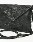 American Darling Envelope Hand Tooled Genuine Leather women bag western handbag purse