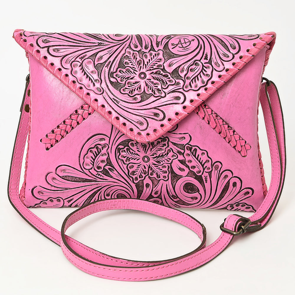 American Darling Envelope Hand Tooled Genuine Leather women bag western handbag purse