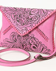 American Darling Envelope Hand Tooled Genuine Leather women bag western handbag purse
