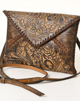 American Darling Envelope Hand Tooled Genuine Leather women bag western handbag purse
