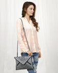 American Darling Envelope Hand Tooled Genuine Leather women bag western handbag purse
