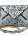 American Darling Envelope Hand Tooled Genuine Leather women bag western handbag purse