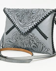 American Darling Envelope Hand Tooled Genuine Leather women bag western handbag purse