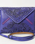 American Darling Envelope Hand Tooled Genuine Leather women bag western handbag purse