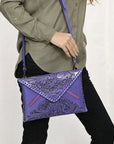 American Darling Envelope Hand Tooled Genuine Leather women bag western handbag purse
