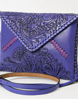 American Darling Envelope Hand Tooled Genuine Leather women bag western handbag purse