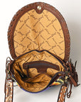 American Darling Saddle Blanket Genuine Leather Women Bag Western Handbag Purse