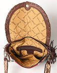 American Darling Saddle Blanket Genuine Leather Women Bag Western Handbag Purse