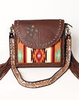 American Darling Saddle Blanket Genuine Leather Women Bag Western Handbag Purse