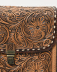 American Darling ADBG1428 Briefcase Hand Tooled Genuine Leather women bag western handbag purse