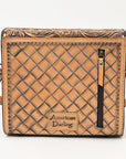 American Darling ADBG1428 Briefcase Hand Tooled Genuine Leather women bag western handbag purse