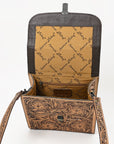 American Darling ADBG1428 Briefcase Hand Tooled Genuine Leather women bag western handbag purse