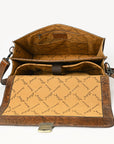 American Darling ADBG1430 Cross Body Crocodile Embossed Genuine Leather women bag western handbag purse