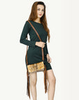 American Darling ADBG1434 Cross Body Hair On Genuine Leather women bag western handbag purse