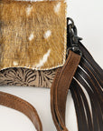 American Darling ADBG1434 Cross Body Hair On Genuine Leather women bag western handbag purse