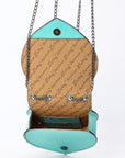 American Darling Crossbody  Hand Tooled Genuine Leather women bag western handbag purse