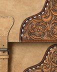 American Darling ADBG1436 Briefcase Hand Tooled Genuine Leather women bag western handbag purse