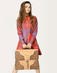 American Darling ADBG1436 Briefcase Hand Tooled Genuine Leather women bag western handbag purse