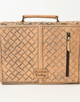 American Darling BRIEFCASE Hand Tooled Genuine Leather women bag western handbag purse
