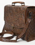 American Darling BRIEFCASE Hand Tooled Genuine Leather women bag western handbag purse