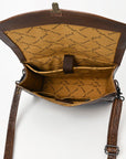 American Darling BRIEFCASE Hand Tooled Genuine Leather women bag western handbag purse
