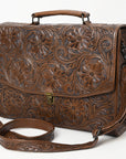 American Darling BRIEFCASE Hand Tooled Genuine Leather women bag western handbag purse