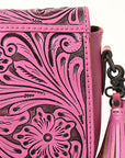 American Darling ADBG1439 Cross Body Hand Tooled Genuine Leather women bag western handbag purse