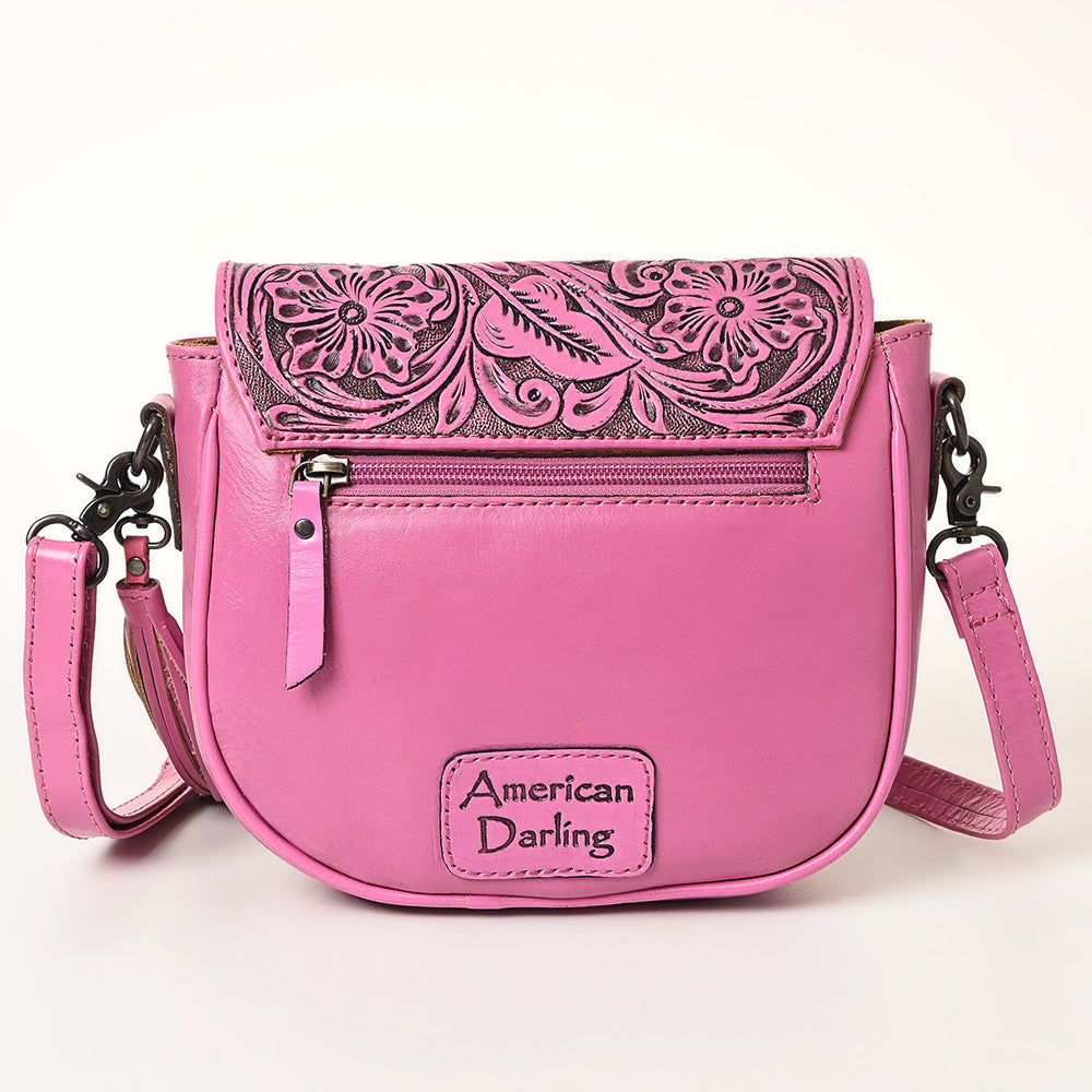 American Darling ADBG1439 Cross Body Hand Tooled Genuine Leather women bag western handbag purse