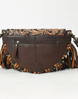 American Darling Adbga540 Small Crossbody Hand Tooled Genuine Leather Women Bag Western Handbag Purse