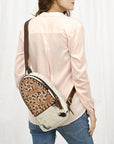 ADBGA547 American Darling SLING Hand Tooled Hair-on Genuine Leather women bag western handbag purse
