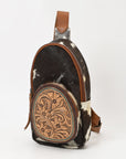 ADBGA548 American Darling SLING Hand Tooled Hair-on Genuine Leather women bag western handbag purse