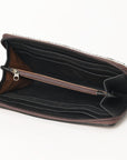 OHLAY WALLET Hand Tooled Hair-on Genuine Leather women bag western handbag purse