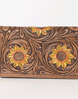 OHLAY WALLET Hand Tooled  Genuine Leather women bag western handbag purse