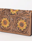 OHLAY WALLET Hand Tooled  Genuine Leather women bag western handbag purse