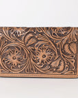OHLAY WALLET Hand Tooled  Genuine Leather women bag western handbag purse