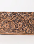OHLAY WALLET Hand Tooled  Genuine Leather women bag western handbag purse