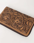OHLAY WALLET Hand Tooled  Genuine Leather women bag western handbag purse