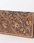 OHLAY WALLET Hand Tooled  Genuine Leather women bag western handbag purse