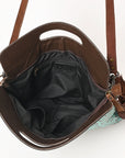 Ohlay Bags OHG167 Clutch Hand Tooled Embossed Genuine Leather Women Bag Western Handbag Purse