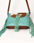 Ohlay Bags OHG168 Cross Body I Hand Tooled Embossed Hair-On Genuine Leather Women Bag Western Handbag Purse