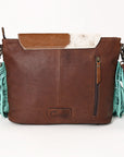 Ohlay Bags OHG168 Cross Body I Hand Tooled Embossed Hair-On Genuine Leather Women Bag Western Handbag Purse