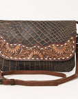 Ohlay Bags OHG173 Clutch Hand Tooled Genuine Leather Women Bag Western Handbag Purse