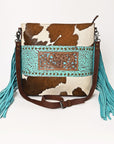 OHLAY OHG175 HOBO Hand Tooled Embossed Hair-on Genuine Leather women bag western handbag purse