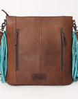 OHLAY OHG175 HOBO Hand Tooled Embossed Hair-on Genuine Leather women bag western handbag purse