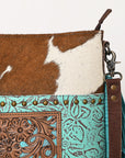 OHLAY OHG175 HOBO Hand Tooled Embossed Hair-on Genuine Leather women bag western handbag purse