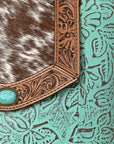 Ohlay Bags OHG176 Backpack Hand Tooled Embossed Hair-On Genuine Leather Women Bag Western Handbag Purse