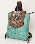 Ohlay Bags OHG176 Backpack Hand Tooled Embossed Hair-On Genuine Leather Women Bag Western Handbag Purse