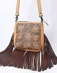 American Darling Hand Tooled Genuine Leather women bag western handbag purse