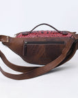 American Darling Pouch Hair On Crocodile Embossed Genuine Leather women bag western handbag purse
